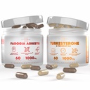 Turkesteron & Tongkat Ali Lean Muscle Growth & Recovery + Fadogia Agrestis Muscle Stack atlétikai teljesítmény és izomtömeg (60 kapszula)