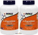 NOW Foods L- karnitin tartarát 1000mg, 100 tabletta (csomag 2)
