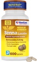 GenCare Senna Laxative 600 tabletta Senna 8,6 mg tabletta természetes szenzozidokkal Safe & Activity 124; Senokot generikus