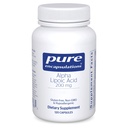 Pure Encapsulations Alpha Lipoic Acid 200 mg - 200mg ALA - Máj és antioxidáns támogatás * - idegi egészség & Carb Metabolizmus - Vegan & Non- GMO kiegészítés - 120 kapszula
