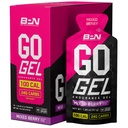 BARE TELJESÍTMÉNY NUTRITION, BPN Go Gel Endurance, 24 g szénhidrátok és 100 kalória csomagonként, Vegan + Gluten Free Running Gel, 10 Single- Serving Packs, vegyes berry