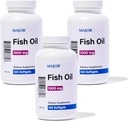 MAJOR Omega3 Halolaj - Halolaj kiegészítés 1000mg - 100 Softgels (3- Pack)