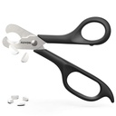 AUVON Scissors- Samped Pill Cutter, Sharp Blade Pill Splitter a könnyed Dividing Most 5- 15mm Vitaminok, Tabletta és gyógyszerek fele