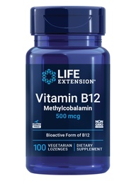 Élettartam-kiterjesztés B12-vitamin Metilkobalamin 500mcg - B12-vitamin Általános energia és agy kiegészítés - Sugar Free Vegetáriánus Lozenges feloldás a szádban - Napi egyszer - 100 gróf
