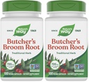 Nature 's Way Butcher' s Broom Root, Traditional Leg Vein Support *, 100 Vegan kapszula (2-es csomag)