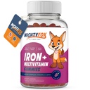 Vas gumi Vitaminok gyerekeknek & Teens - Tapioca Based - Best Tasting - Non-GMO - Gluten Free - Vegan - rágható vas kiegészítés w / A-vitamin, C, B3, B5, B6, B12, Folic Acid, Biotin & Cink 100ct