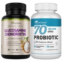 Természetes alap Glükozamin Chondroitin + probiotikumok 70 milliárd CFU
