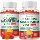 BionerLab Kalcium Magnézium Cink Gummies D3 & K2-vitaminnal - Magas potencia fokozott abszorpció - Narancs és Berry ízesített