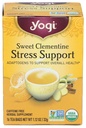Yogi Tea Organic Sweet Clementine Stress támogatás kiegészítés, 16 gróf