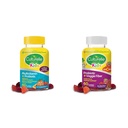 Culturelle Kids Probiotic Gumies for Ages 2 + - Peach- Orange & Mixed Berry Flavor & Daily Probiotic for Kids + Veggie Fiber Gumies (Ages 3 +) - 60 Count - Digestive
