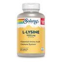 SOLARAY L- Lysine, Free-Form 1000 mg, Essential Amino Acid Immune Support Supplement with C-vitamin 1000 mg and Cink 25 mg, Value Size, Lab ellenőrzött, 60- napos garancia, 60 Servings, 180 tabletta