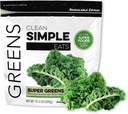 Clean Simple Greens Powder, Natural Flavored Greens Powder with Chlorella, Spirulina, Superfoods & Prebiotic Fiber, No Manual Ingredients, Gluten Free, Classic Greens Flavor, 30 Srvgs