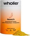 Flower Nutritional Yeast Flakes with Prebiotics & Probiotics for Gut Health. Metilkobalamin B12-vitamin & D3-vitamin. Vegán sajtos fűszer. (5.3 oz.) (BBQ Flavor)