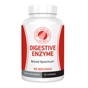 Silver Fern Brand Ultimate Digestial Enzyme Supplement - 1 üveg = 90 kapszula - nagy hatáserősségű, Multi Enzyme - Emésztési kényelem és étel tolerancia - Hemicullulase, Peptidase, Maltaz, More