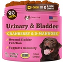 Natural Dog Company Pisinary & Bladder Supplement for Dogs - Cranberry & D- Mannose Soft Chews with Marshmallow Root & Astragalus - Supports Urinary Tract Health, Bladder Function & Normal Urine Flow