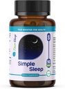 Alvástámogatási kiegészítés Természetes relaxáció, Forma Magnézium Glicinate, Valerian kivonat, GABA, Melatonin, Passion Flower, Lemon Balm & Promote Alvási minőség 90 kapszula