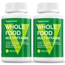 Vegan Whole Food Multivitamin for Men, Methylated Multivitamin for Men and Women, Organic Fruit and Veggies Supplement, Herb & Mushroom Blend, Plant Omegas, All Natural, Non-GMO, 180 Count