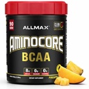 ALLMAX Nutrition AMINOCORE BCAA, Ananász mangó - 945 g Powder - 8.18 Grams of Branched Chain Amin acids Per Serving - with B Vitamins - No Fillers or Non-BCAA Aminos - Sugar Free - 90 Servings