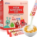 Vita Ginseng Kids, D-vitamin, Cink, 7 Berries, Banana, 20 zöldség, Tejpor Immuntámogatás, Fókusz és memória boost, 30 csomag (1Set)