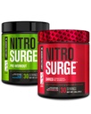 Jacked Factory Nitrosurge Pre- Edzés a kék málna és görögdinnye Nitrosurge Shred Thermogen Pre- Edzés a férfiak és nők részére