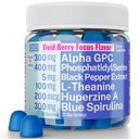 Alfa GPC Huperzine A Foszfatidil Serine L- Theanine Blue Spirulina Bioperine Gummees, Alpha- GPC HuperzineA Foszfatidil Serine L Theanine Supplement, Port Capsules Tabletta Folyékony kiegészítők Alt