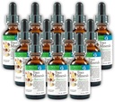 Morter Trace Ásványok kolloid szuszpenzióban (12 Pack) Morter HealthSystem Best Process Alkaline - Nutritent Dense Trace Elements, Fulvic Ásványok & Amino Acids