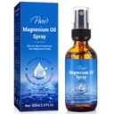 Magnézium olaj spray- 100% Szerves természetes magnézium spray- Nourish The Skin- Easy to Absorb és Use- Üvegpalack 2 fl oz
