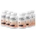 Tiszta hialuronsav kiegészítés 250mg C-vitaminnal 50mg, 120 Vegán kapszula - bőr hidratáció természetes fény, haj, köröm, csont és közös egészségügyi képlet