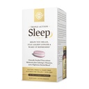 Solgar Triple Action Sleep, 60 Tri- Layer Tablets - Time- Release Melatonin & L- Theanine Plus Herbal Blend - Segít pihenni, elaludni gyorsan & Stay Asleep Longer - Non-GMO, Gluten Free - 60 Servings