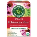 Hagyományos gyógyszerek Organic Echinacea Plus Spearmint gyógynövény tea, Promotes Immune Function, (csomag 1) - 16 Tea Bags