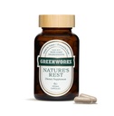Greenworks Nature 's Rest Melatonin Free Sleep Aid - Organic Herbal Supplement with Ashwagandha & Valerian Root - Vegan Capsules, 60 Count.