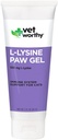 Vet Worthy Lysine Paw Gel Aid für Katzen - Cat Paw Gel zur Unterstützung des Immunsystems und der Gesamtgesundheit - Cat Supplement mit Aminosäure L-Lysine- Lachs-Flamour Gel, 3oz