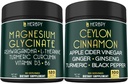 Bundle 6in1 Magnézium Glicerin kiegészítők & 6in1 Prémium Ceylon fahéj kiegészítők - Relaxáció, nyugtató nap és éjszaka, Immun, Szív, emésztés és test egyensúly támogatás