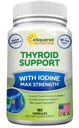 aSquared Nutrition Premium Thyroid Support Supplement with Jodine (180 kapszula) - Best Herbal & Vitamin Complex Pills w / B12, Ashwagandha, Bladderwrack & Kelp - Helper for Healthy Hormon & Energy