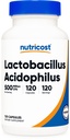 Nutricost Lactobacillus Acidophilus 500 millió CFU szervenként (120 kapszula)