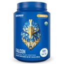 BIRDMAN Falcon Vegan Protein Powder Organic, Stevia & Sugar Free, Plant Based Protein, Low Carb, Dairy Free, Keto, Non Whey Protein, Probiotic, Pea Protein 124; Vanilla Flavor - 37 Servings - 2.64lb