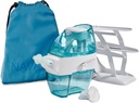 Navage Deluxe Bundle Orr öntözési rendszer - Saline Nasal Rinse Kit 1 Orr tisztító, 20 Salt Pods, Sky Blue Travel Bag és 1 Countertop Caddy....
