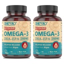 DEVA Vegan Omega3 DHA- EPA, Micro Algae, Késleltetett kiadás, 90 Vegan kapszula (2-es csomag)