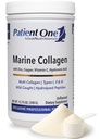 Patient One Marine Collagen | Pulver-Ergänzung zur Bereitstellung Ganzkörper-Unterstützung* | mit Arten 1, 2 und 3 Collagen, Plus Collagen Cofactors | 13.75 Unze