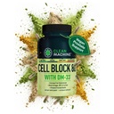 CLEAN MACHINE Cell Block 80 - Natural Vegan Tesztoszteron Support Supplement, ösztrogén, DHT & Cortisol Blocker - Prosztata Health Supplement KSM-66 Ashwagandha - 60 Veggie sapkák