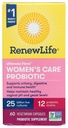 Renew Life Women's Probiotic Capsules, unterstützt pH Balance für Frauen, Vaginal, Urinary, Verdauungs- und Immungesundheit, L. Rhamnosus GG, Dairy, Soy und Gluten-Free, 25 Billion CFU - 60 Ct