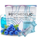 Easy Cool Alternative with Buzz - Calming Kava Drink Mix (14x5.5g) Ízesített Kava Powder - Calming Drink Powder Packets - Easy Open Single Serving Drinks - 14 nyugodt csomagok - Kék málna