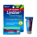 Quantum Health Lip Clear Lysine + Cold Sore kezelés Szapora és nedvesítse Mouth Sores - L- Lysine Menthol Calendula & Propolis Ointment - Átlátszó láz Buborékcsomagolás Gyógyító Balm - 0.25 Oz