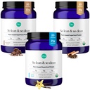 Ora szerves fehérje por vanília, csokoládé & Vanilla Chai Bundle: 21g növény alapú, Vanilla, Vanilla Chai, 20 szerva + 22g növény alapú, csokoládé, 20 szerva