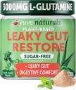 Yuve Gut Health Restore, Vegan & Non- GMO Leaky Gut javítási kiegészítők, Segít a megkönnyebbülés puffadás, Heartburn, székrekedés, gáz & SIBO, L- Glutamin, Licorice, & Aloe, Gyógyszerészeti osztály, 30 Serps