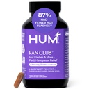 HUM Fan Club Menopauza Probiotikus kiegészítés, ösztrogén mentes menopauza kiegészítők nők számára, nem hormonális, támogatja az energia & forró villanások, Grape Seed kivonat & Szibériai rebarbara, 30 Vegán kapszula