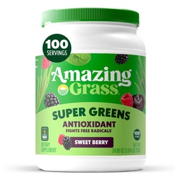 Csodálatos fűszernövények Superfood Antioxidáns: Zöldek por szerves spirulina, Beet Root Powder, Elderberry & probiotics, Sweet Berry, 100 szerva (csomagolás május Vary)