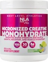 A kreatin-monohidrát mikronizált a nők (30- 5g szervizek) -Great Tasting Lemon Lime Sorbet Flavoled -Lean izom növekedés és edzés helyreállítás, boost performance- Vegan, Nincs puffadás vagy vízvisszatartás