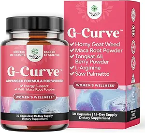 Natings Craft G Curve Horny Goat Weed for Women - Feminine Blend felélénkítése Maca Root Női és Tribulus Terrestris Enhanced Energy Mood Performance