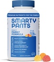 SmartyPants multivitamin férfiaknak, nőknek és gyermekeknek: Gummeum-vitamin Omega 3 halolajjal (EPA / DHA), metil-folát, D3-vitamin, C-vitamin, B12-vitamin, B6, A-vitamin, K & Cink, 200 gróf (30 napos ellátás)